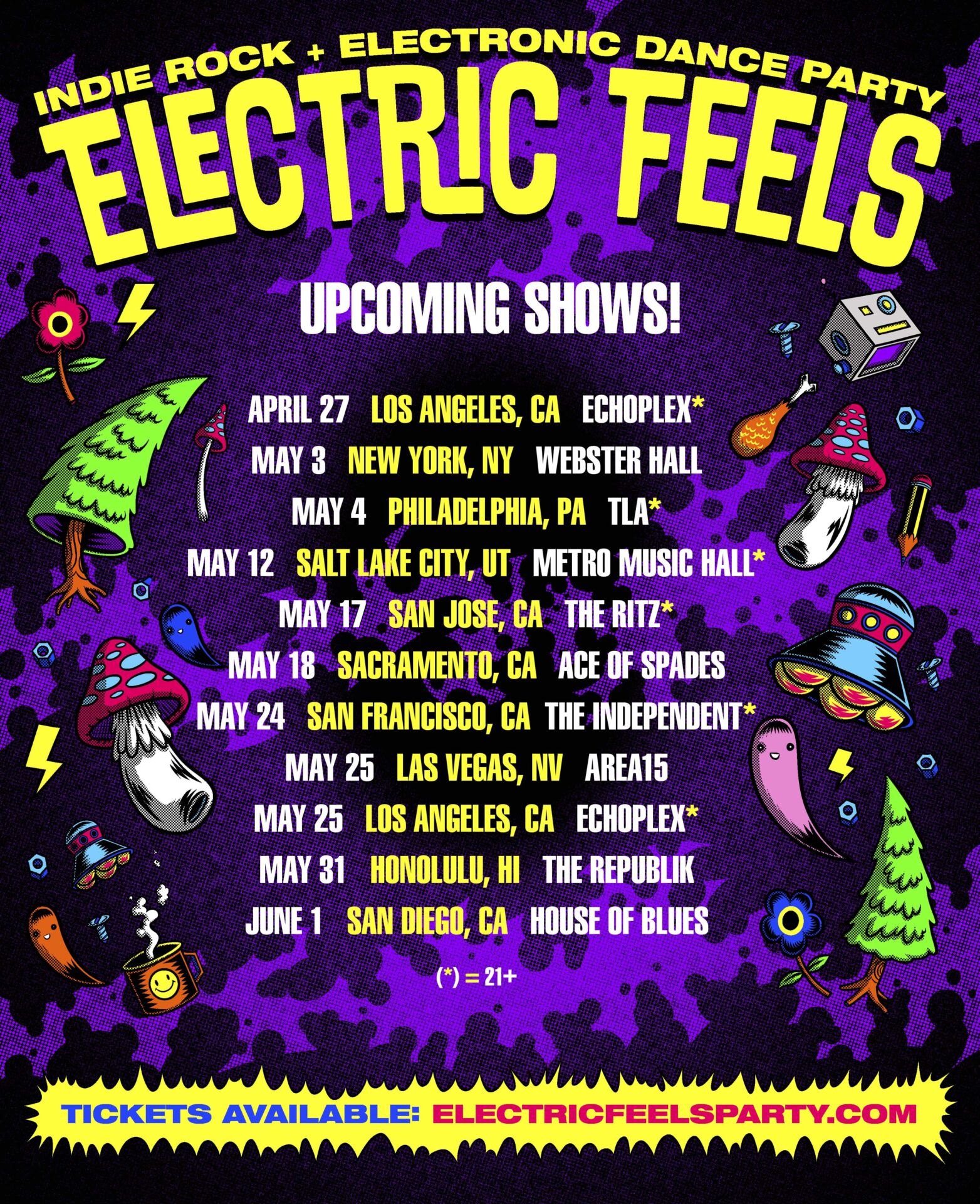 Electric Feels next party