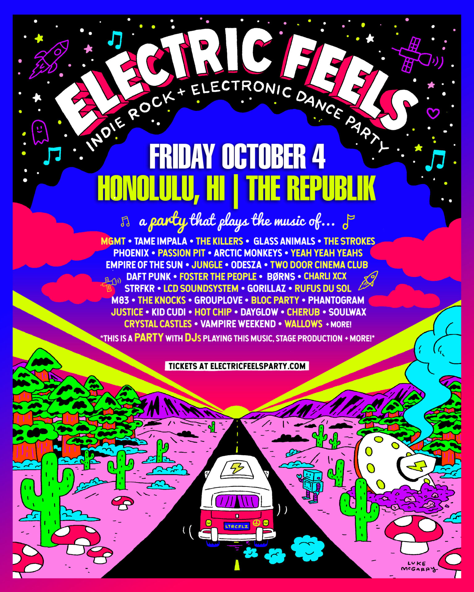 Electric Feels next party