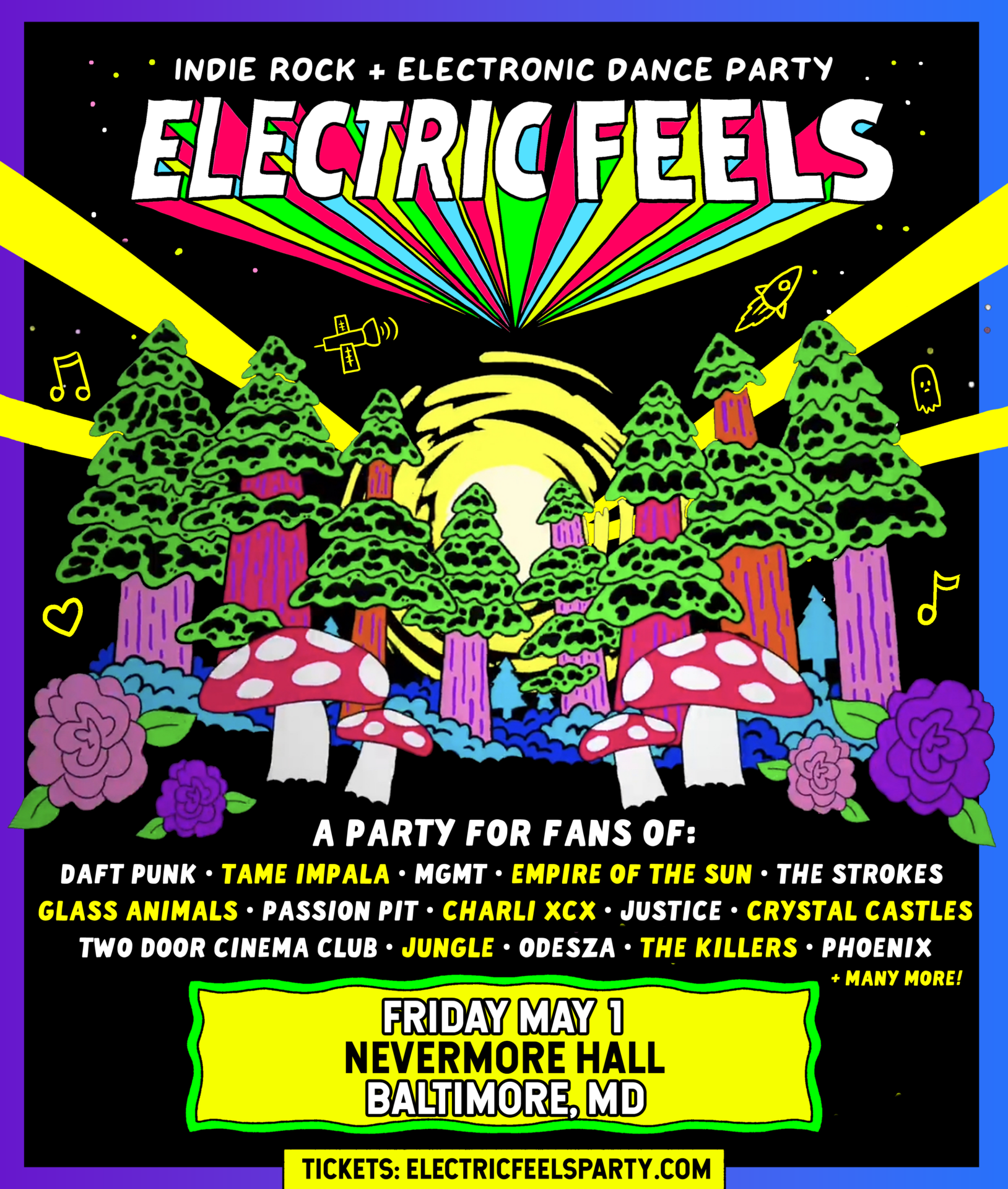 Electric Feels at Nevermore Hall