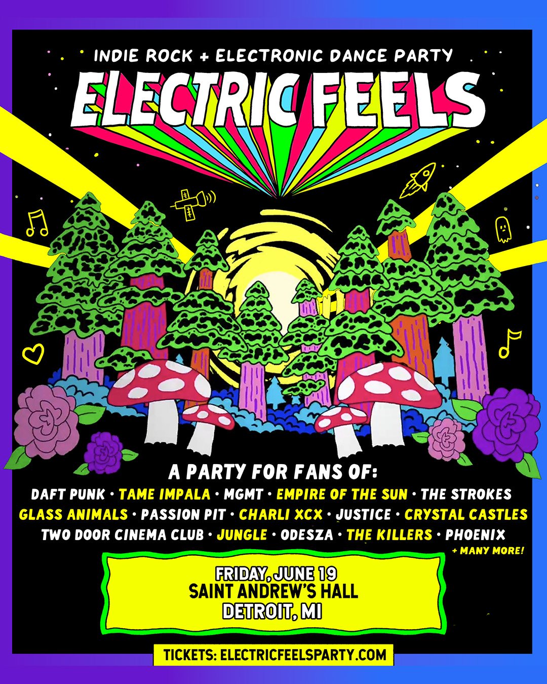 Electric Feels at Saint Andrew's Hall
