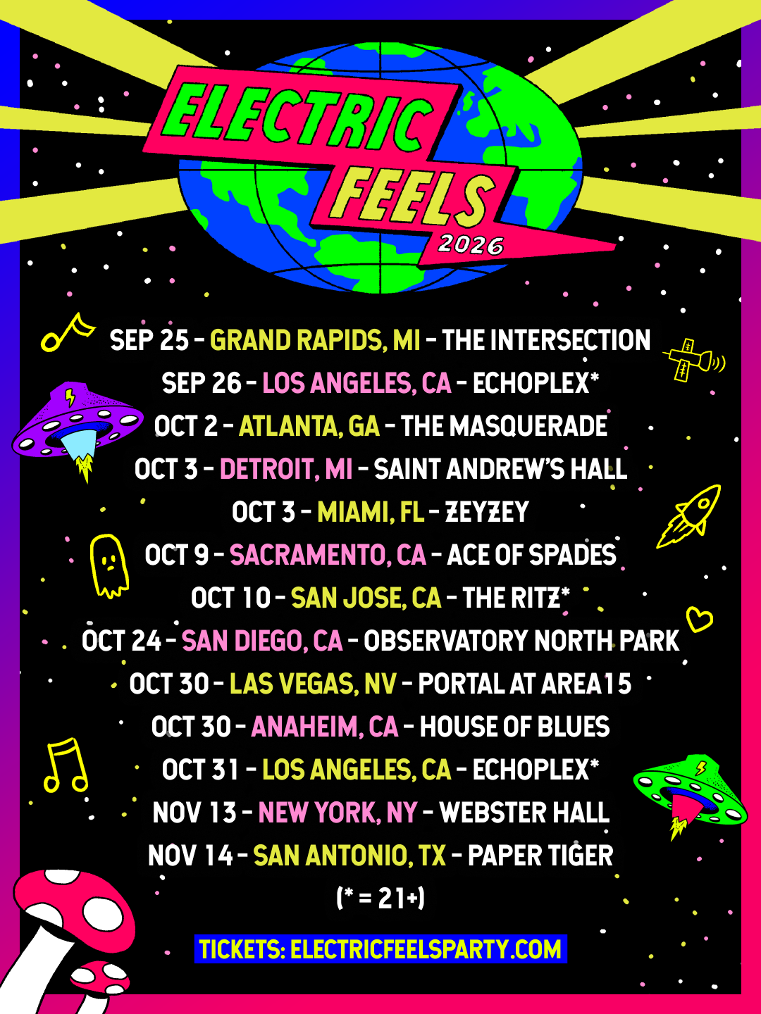 Electric Feels next party